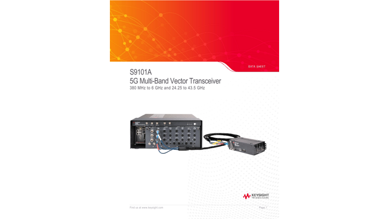 S9101A 5G Multi-Band Vector Transceiver
